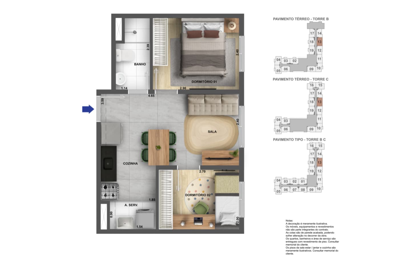 Planta A de Cidade Villa Lobos – Melodia