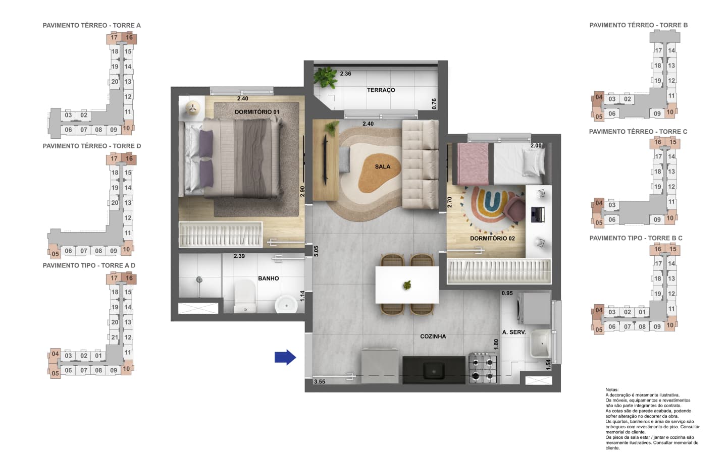 Planta D de Cidade Villa Lobos – Melodia