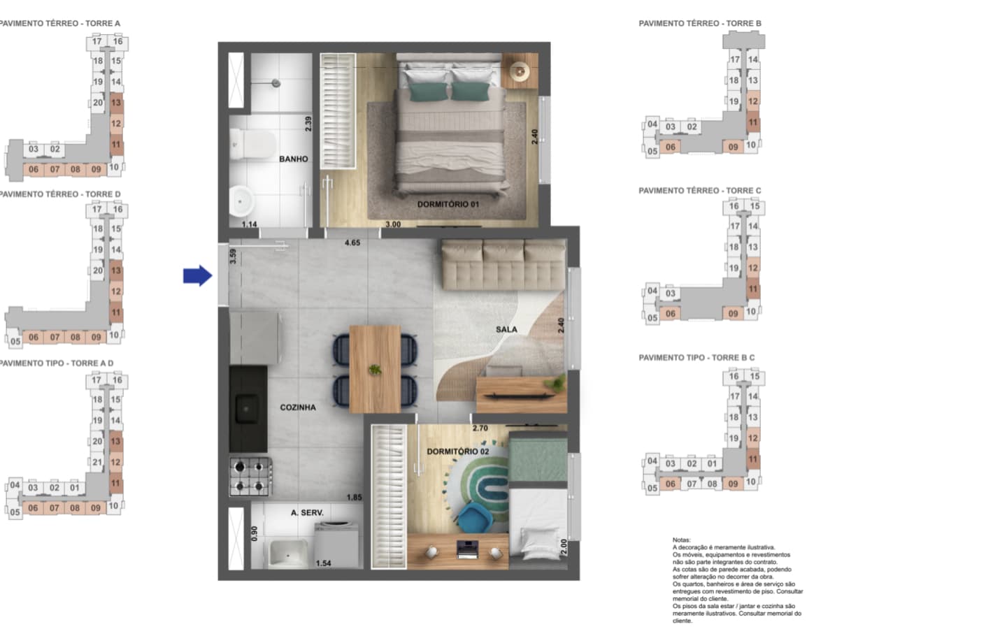 Planta E de Cidade Villa Lobos – Melodia