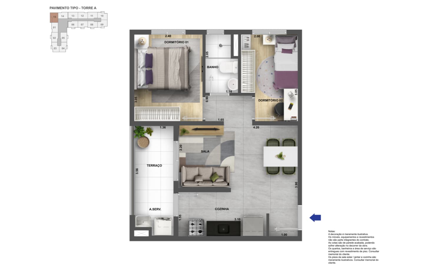 Planta D de Neo Sacomã