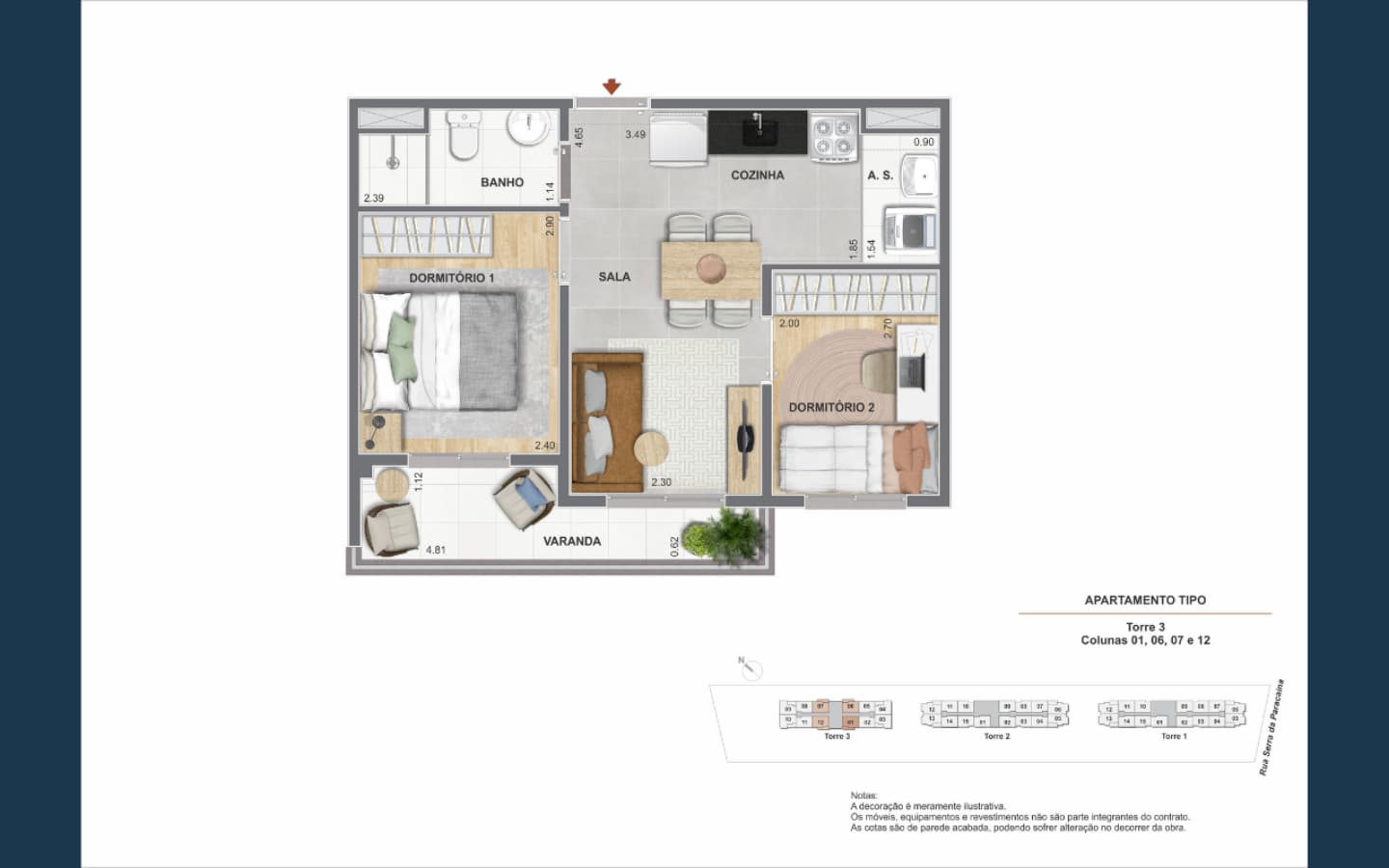 Planta A de Cidade Mooca – Navona