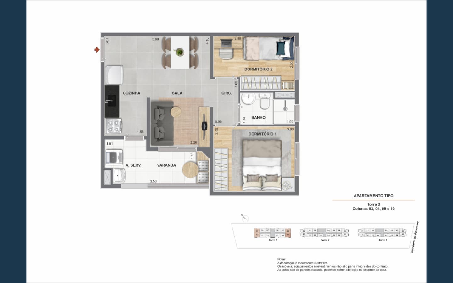 Planta D de Cidade Mooca – Navona