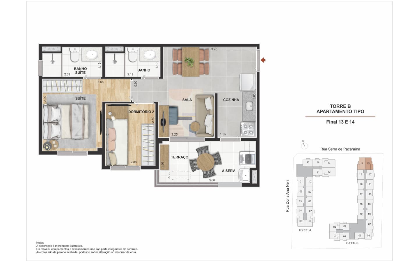 Planta A de Modern Mooca