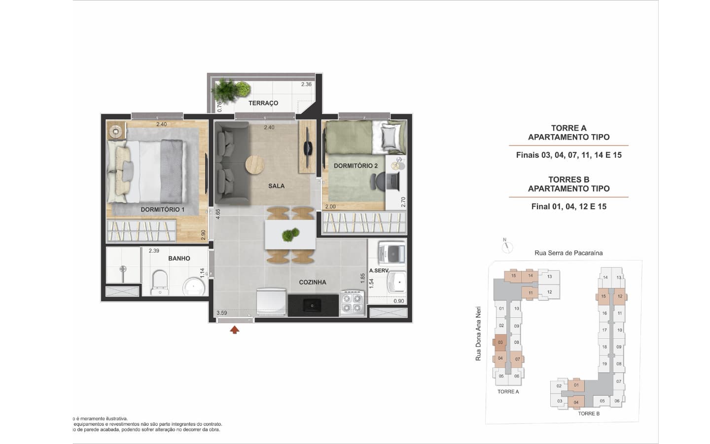 Planta E de Modern Mooca
